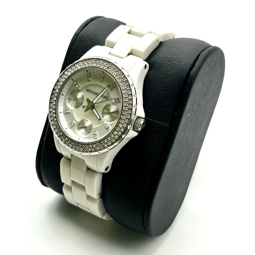 MICHAEL KORS Mini Parker MK5458 White Watch Working - Picture 5 of 8